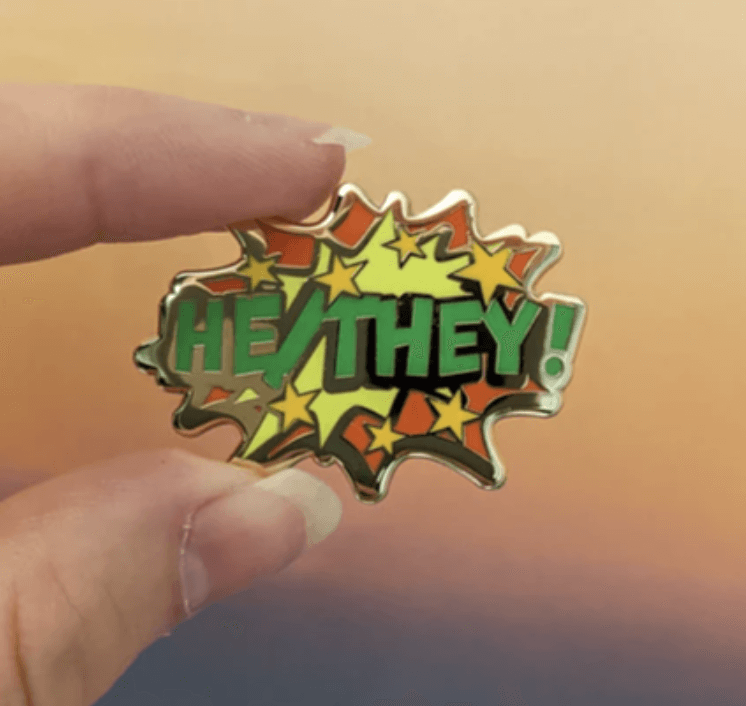 Enamel Pronoun Pins