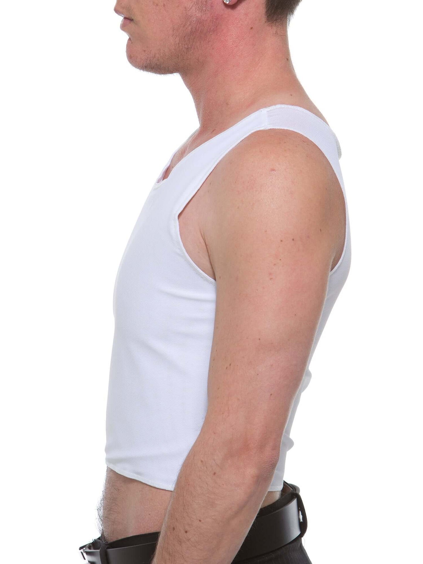 Binder: Cotton-Lined Tri-Top White