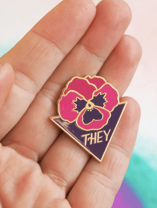 They Pansy Pin